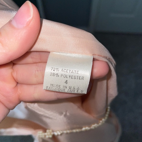 Peach formal dress with beaded straps - Picture 6 of 6